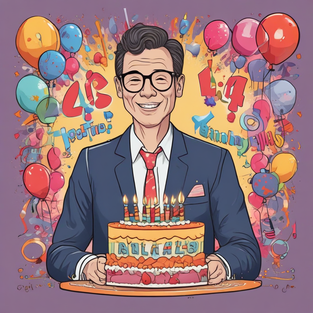 Create a happy birthday image for kjlkl, who is 45 years old, in Funny style. Message: wishing you hate han and have success Happy Birthday Images Generator